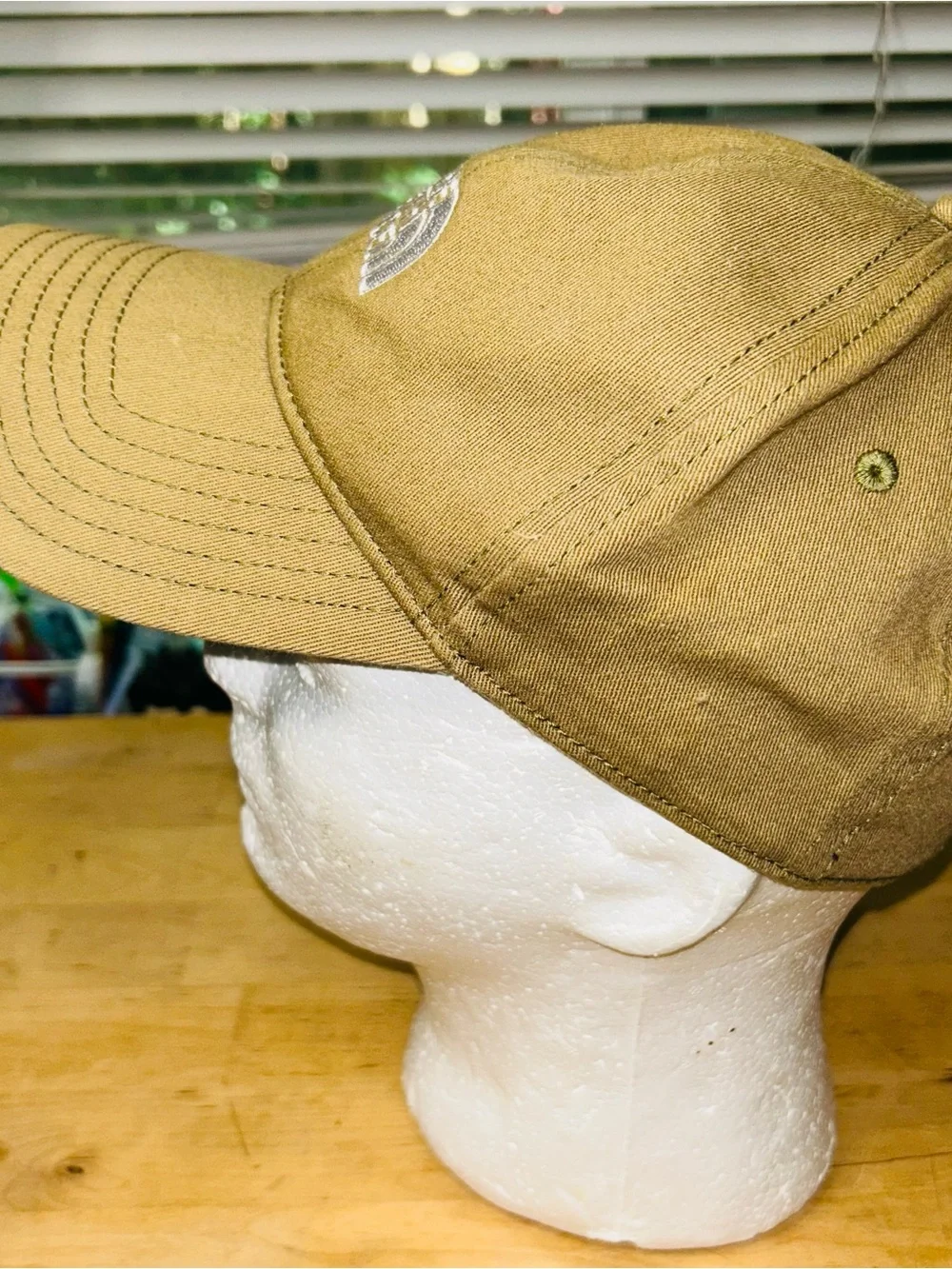 The North Face Norm Hat Cap A FLEX  Khaki Brown White Embroidered Logo S/P - M/M